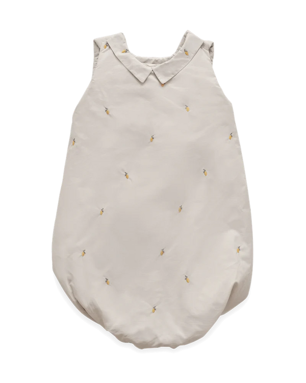Gigoteuse Percale Broderie - Lemon