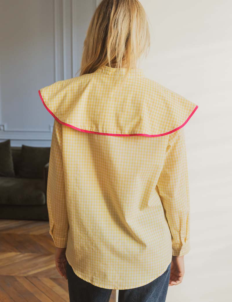Camisa Vichy Amarillo Claudio