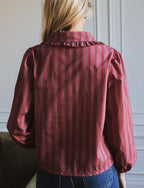 Himsa Blush Striped Shirt