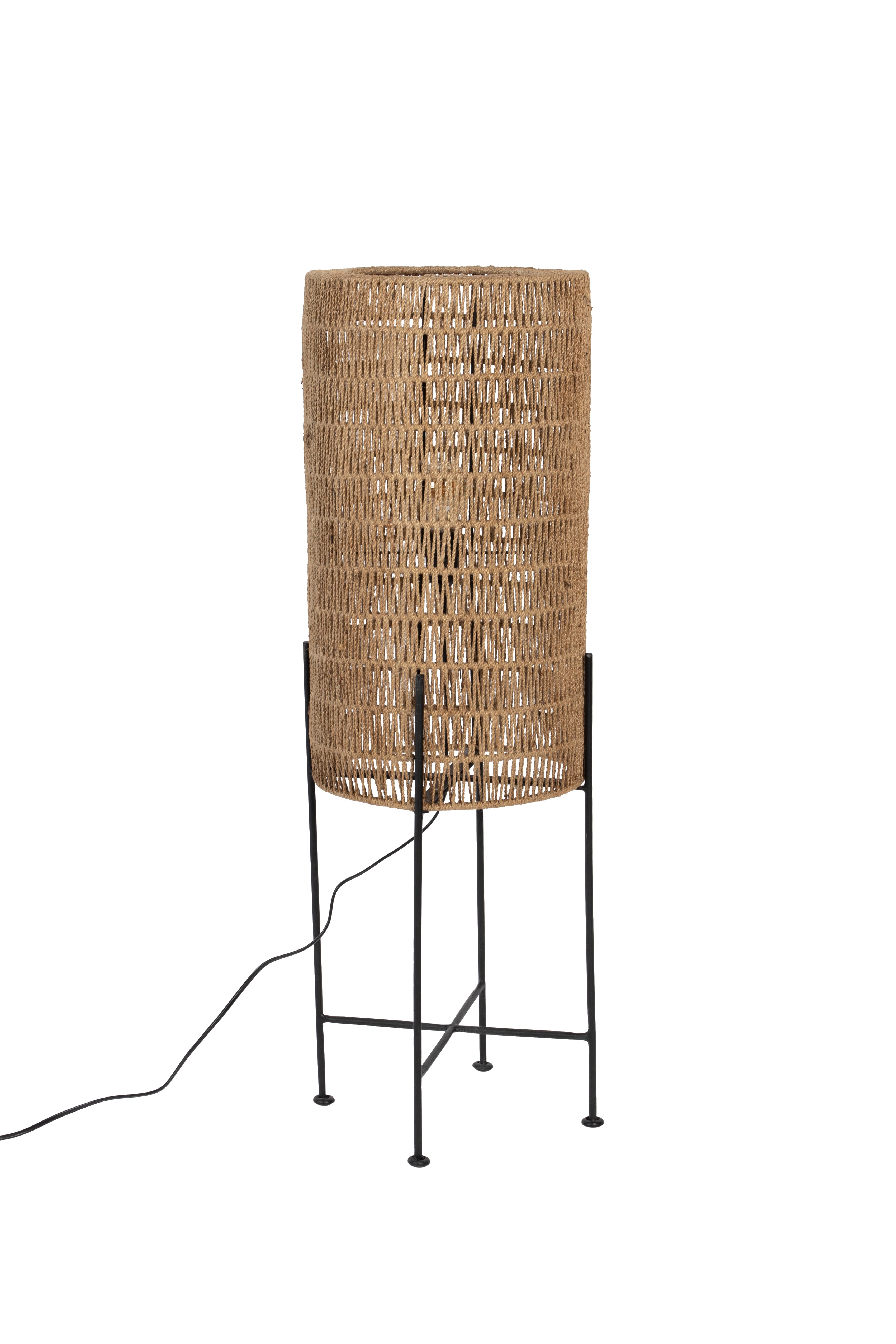 Kari - Floor lamp - Jute - Brown