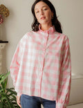 Rosa Vichy-Hemdbluse Gustava