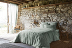 Soline - Housse De Couette - Lin Lavé - Eucalyptus