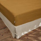 Fitted Sheet - Washed Linen - Soline - Caramel