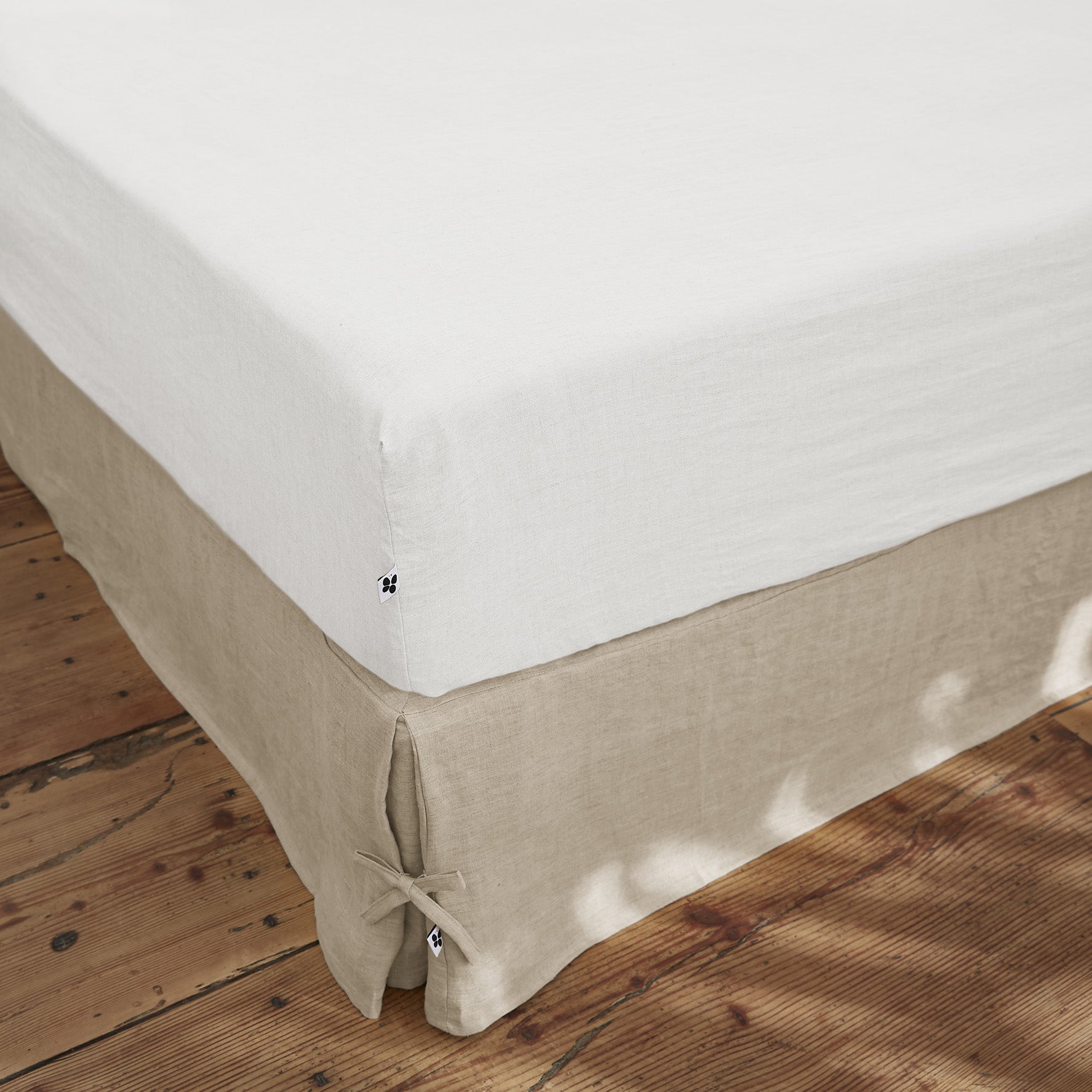 Fitted Sheet - Washed Linen - Soline - Chalk