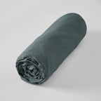 Soline - Drap Housse - Lin Lavé - Ardoise