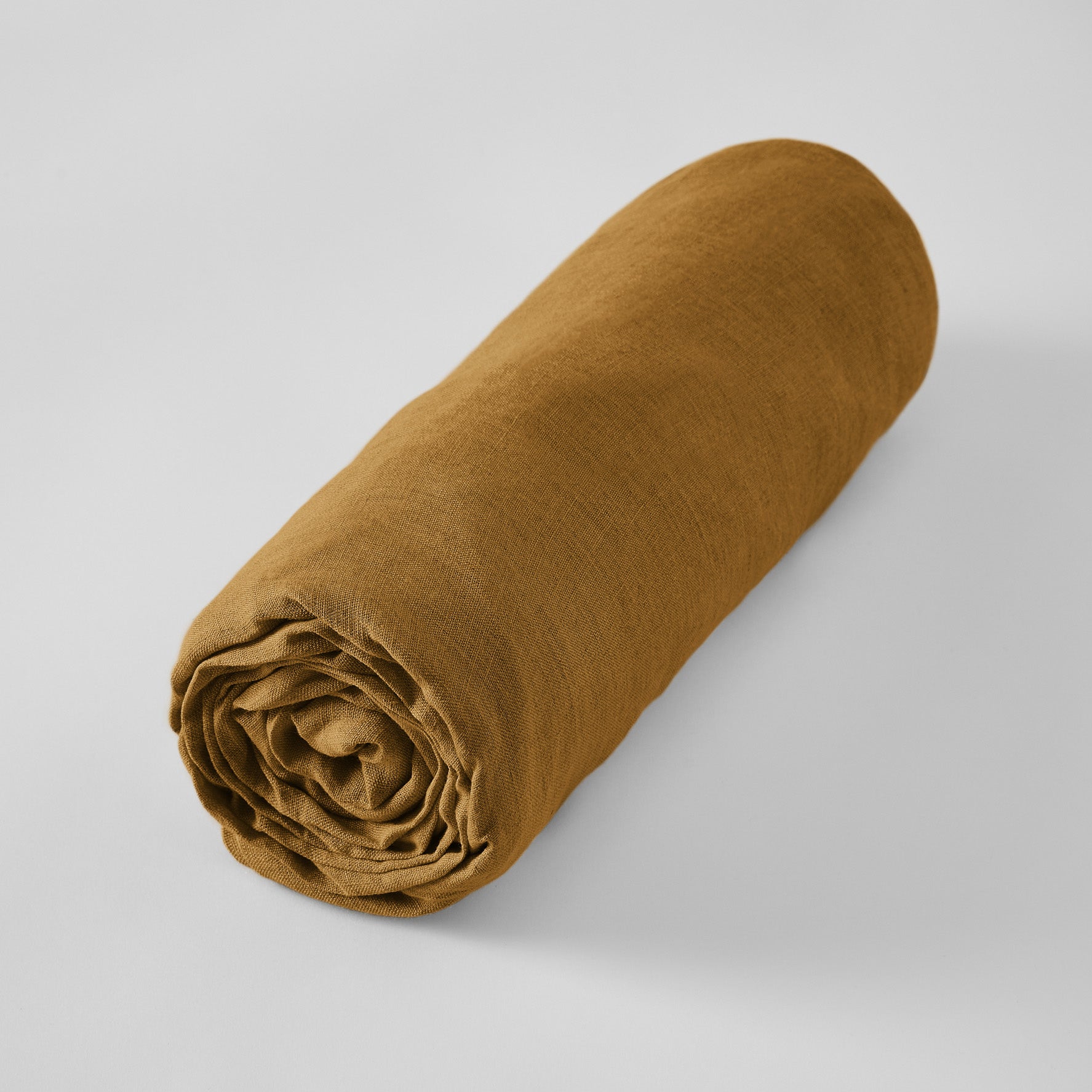 Fitted Sheet - Washed Linen - Soline - Caramel