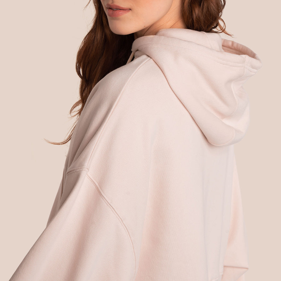 Sweat À Capuche Zippé Brooke - Nude Clair