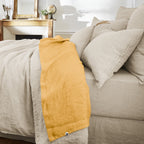 Flat Sheet - Washed Linen - Soline - Honey