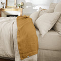 Soline - Drap Plat - Lin Lavé - Caramel
