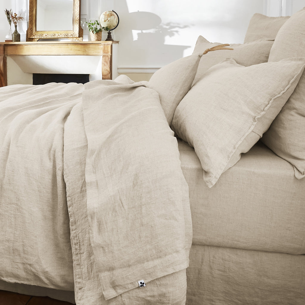 Flat Sheet - Washed Linen - Soline - Sand