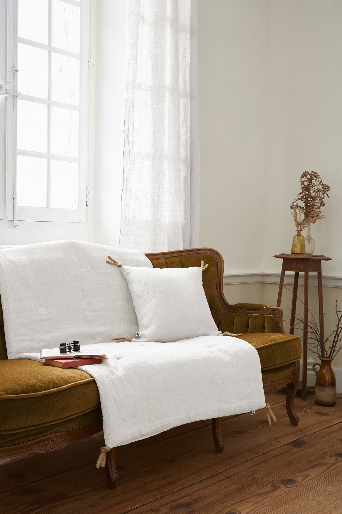 Bed End - Washed Linen - Soline - Chalk