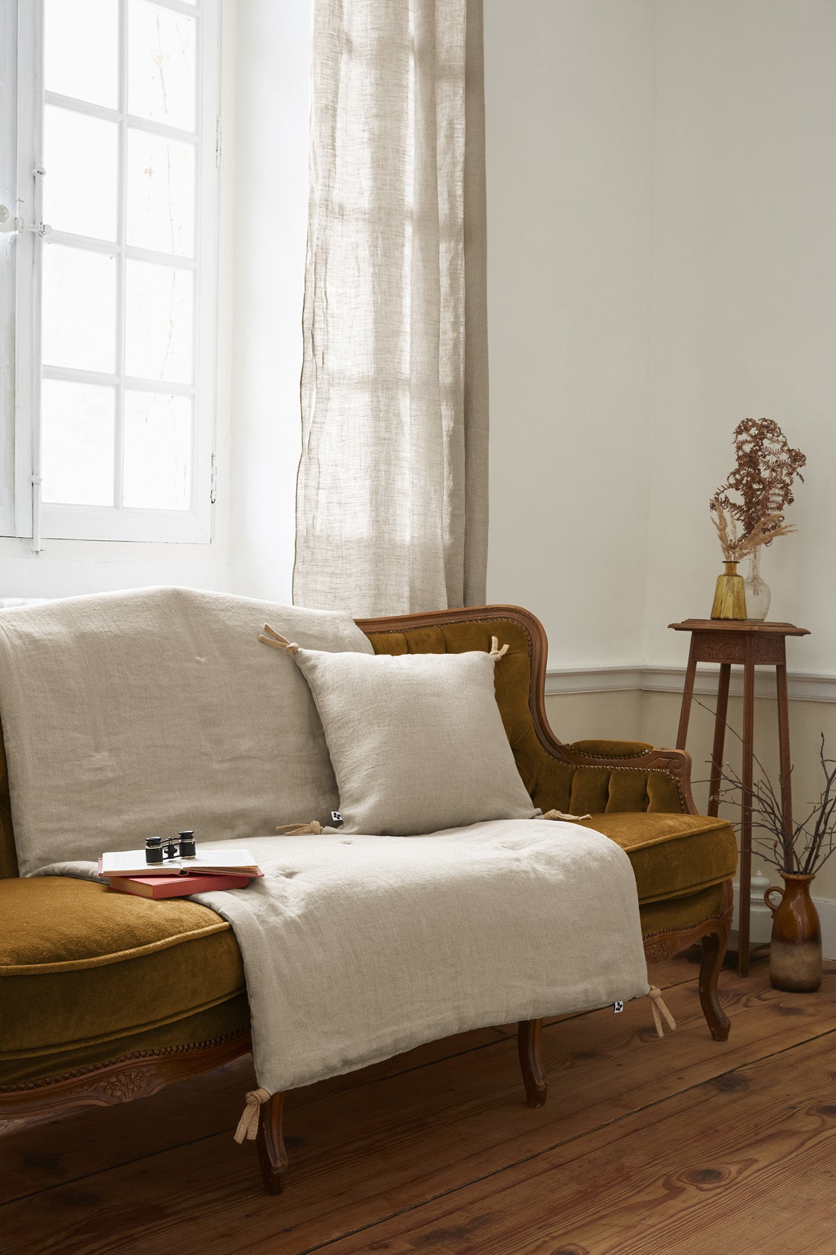 Bed End - Washed Linen - Soline - Sand