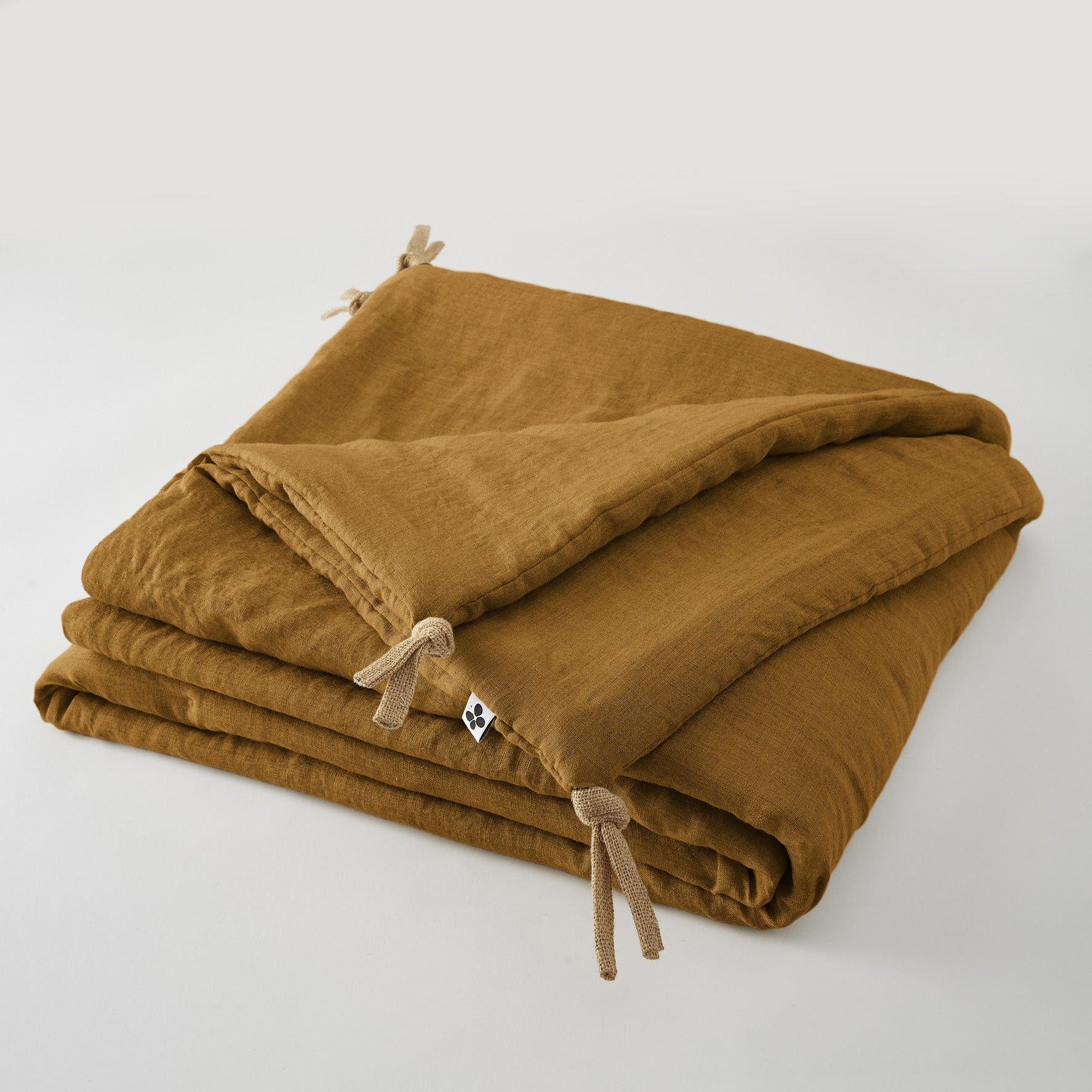 Bed End - Washed Linen - Soline - Caramel