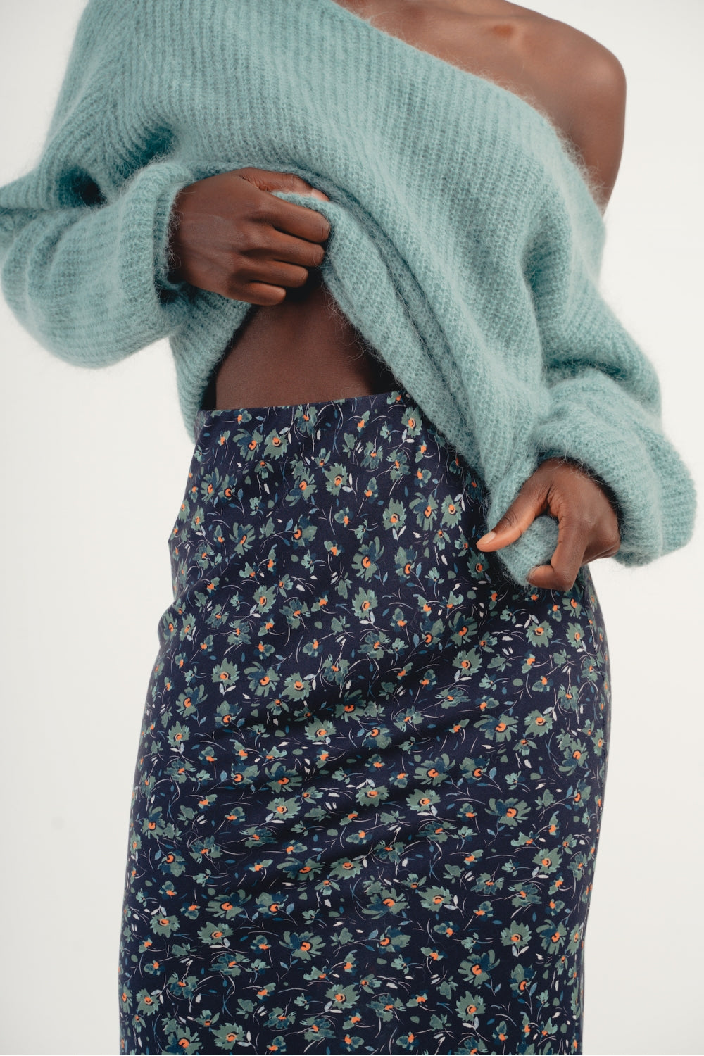 The Alanis Mini Flower Mermaid Skirt