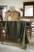 Rectangular Tablecloth - Washed Linen - Soline - Thyme