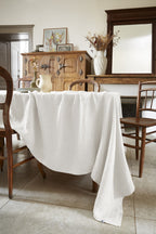 Rectangular Tablecloth - Washed Linen - Soline - Chalk