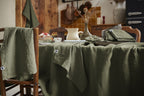 Rectangular Tablecloth - Washed Linen - Soline - Thyme