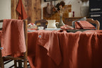Rectangular Tablecloth - Washed Linen - Soline - Paprika