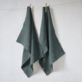 Set of 2 Dish Towels - Washed Linen - Soline - Slate