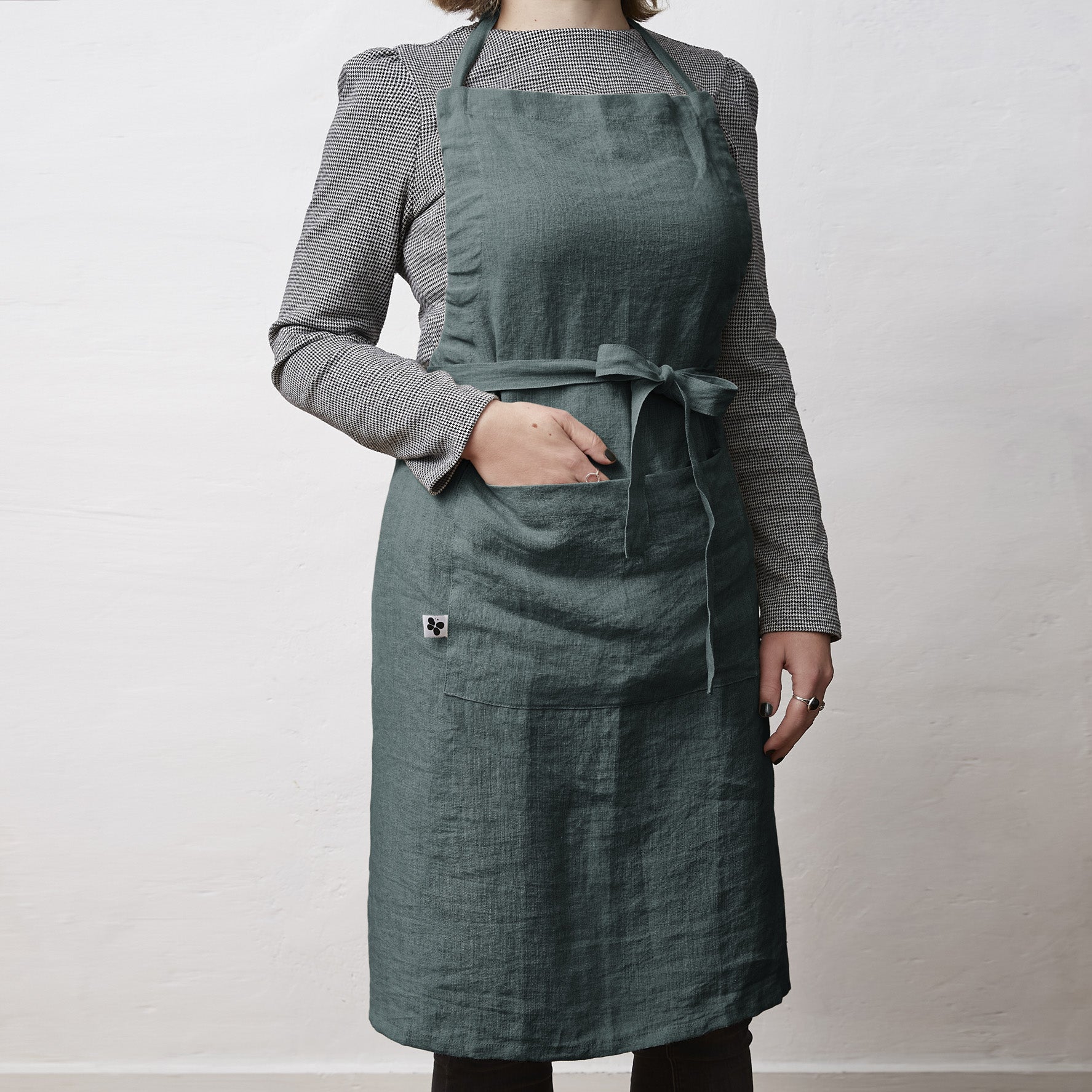 Adjustable Apron - Washed Linen - Soline - Slate