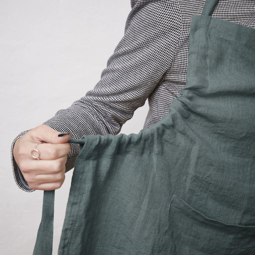 Adjustable Apron - Washed Linen - Soline - Slate