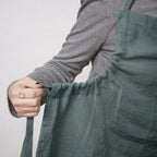 Adjustable Apron - Washed Linen - Soline - Slate