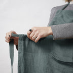 Adjustable Apron - Washed Linen - Soline - Slate