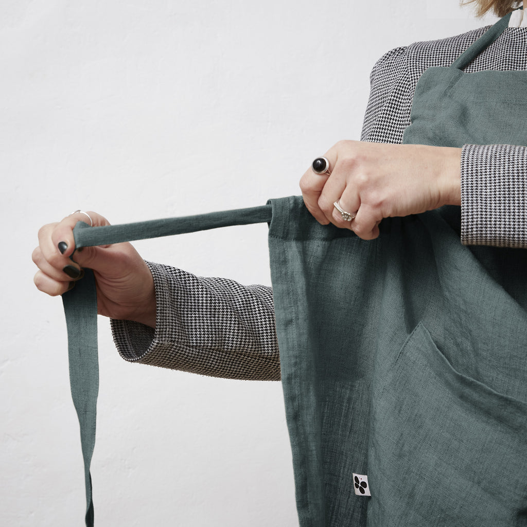 Adjustable Apron - Washed Linen - Soline - Slate