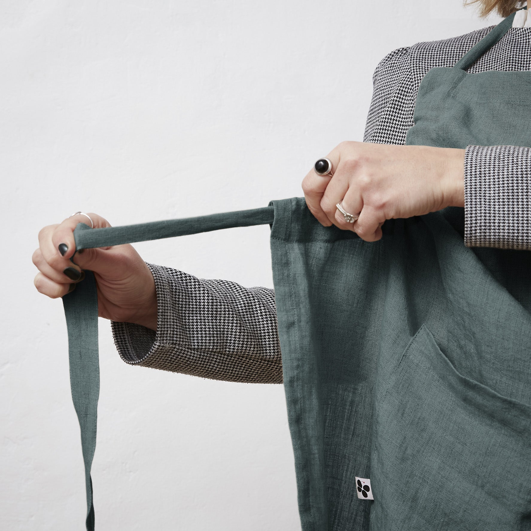 Adjustable Apron - Washed Linen - Soline - Slate