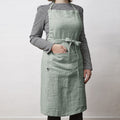 Adjustable Apron - Washed Linen - Soline - Eucalyptus
