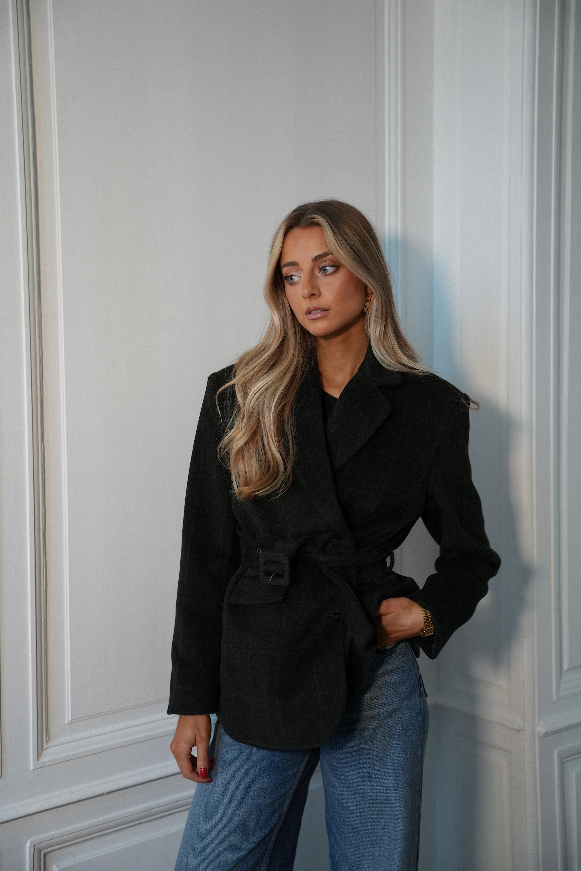 Veste Blazer En Laine Olivia - Vert Sapin