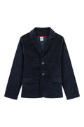 Veste En Velours - Bleu Marine - Enfant Garçon
