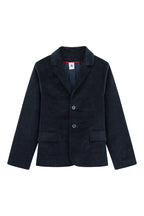 Veste En Velours - Bleu Marine - Enfant Garçon