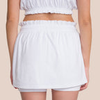Jupe-Short Willow Frottee - Blanc