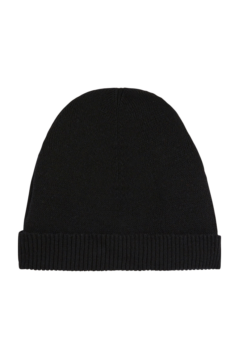 Bonnet En Laine - Noir - Femme