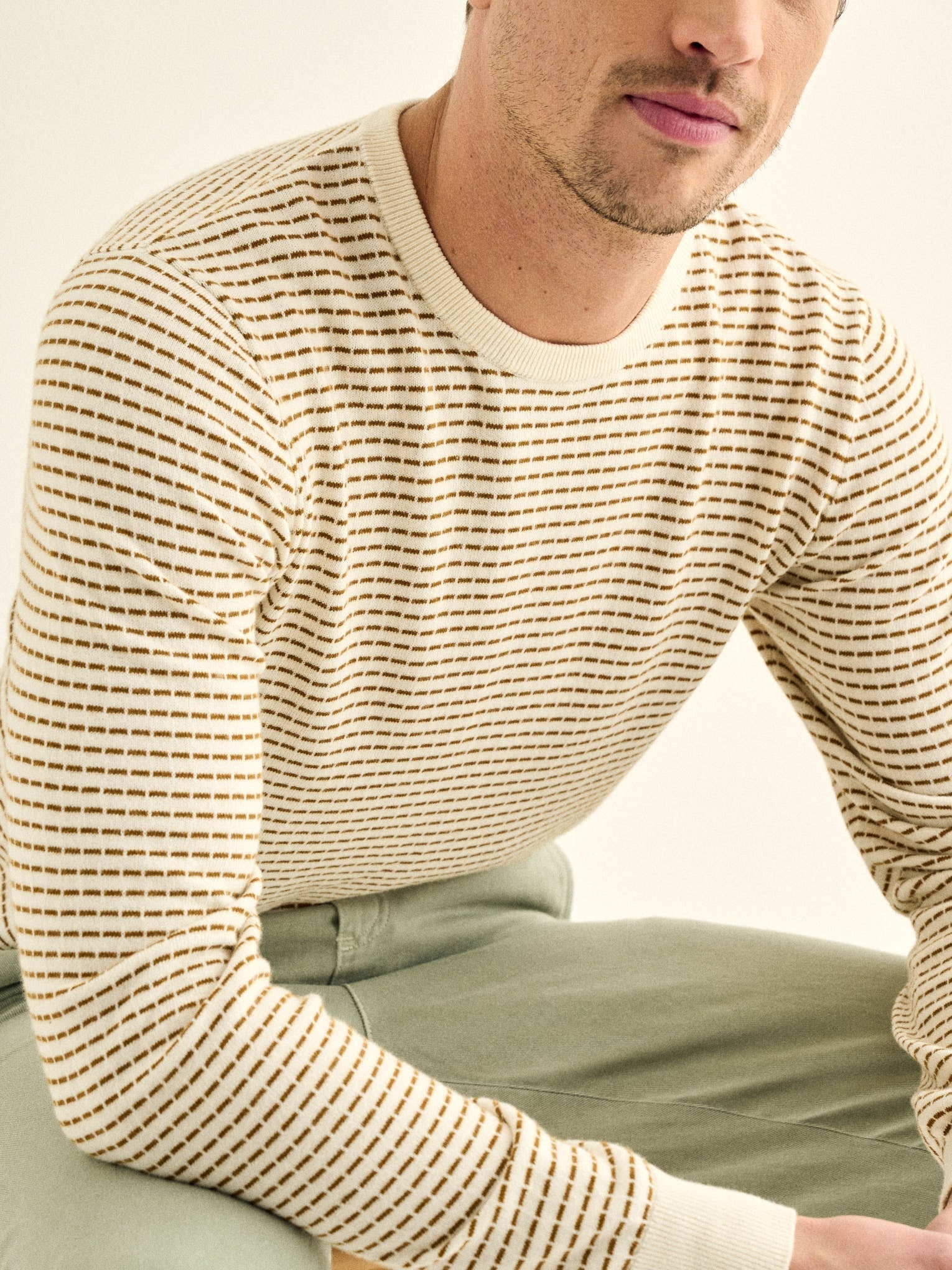 Bayan Jumper - White And Tapenade - Men