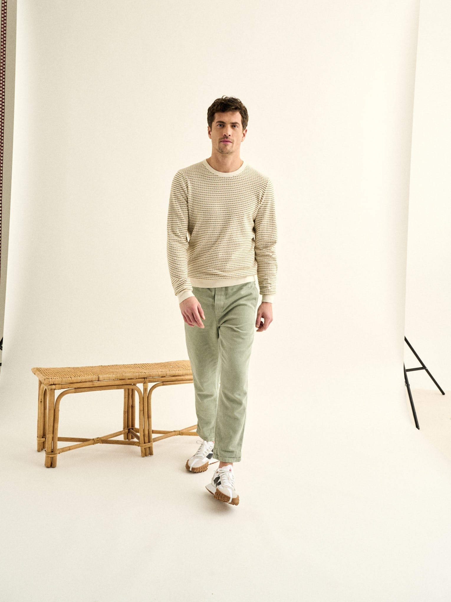 Bayan Jumper - White And Tapenade - Men