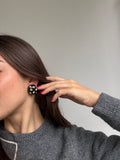 Pendientes Vintage - Esmalte Verde Y Pedrería