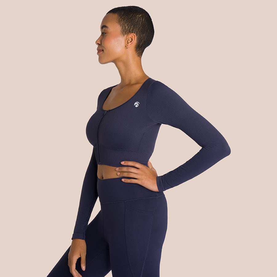 Top Nami Manches Longues - Bleu Lune