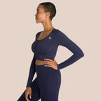 Top Nami Manches Longues - Bleu Lune