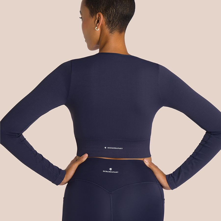 Top Nami Manches Longues - Bleu Lune