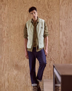 Ecru Sleeveless Fleece Jacket