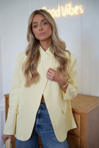 Manon Asymmetrical Blazer - Yellow