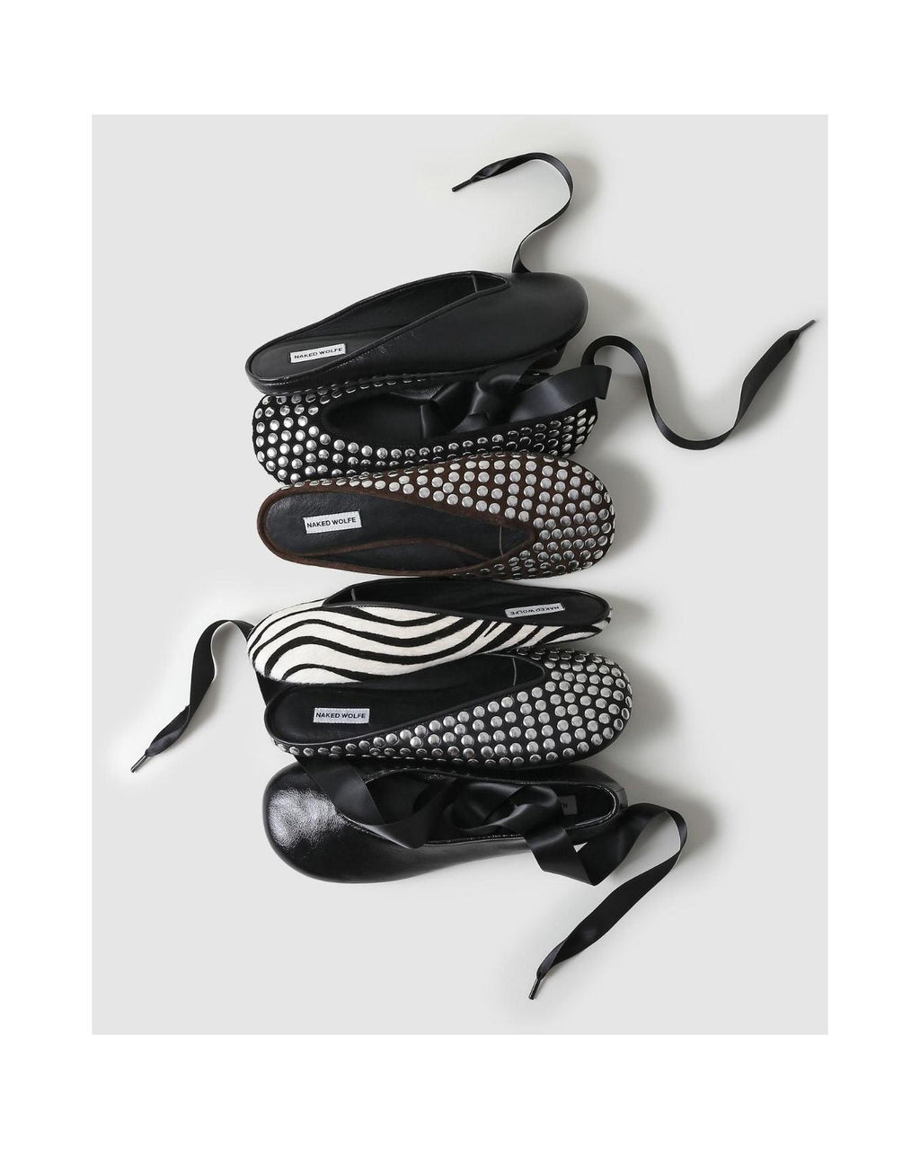 Ballerina's Pippa - Zwart - Dames