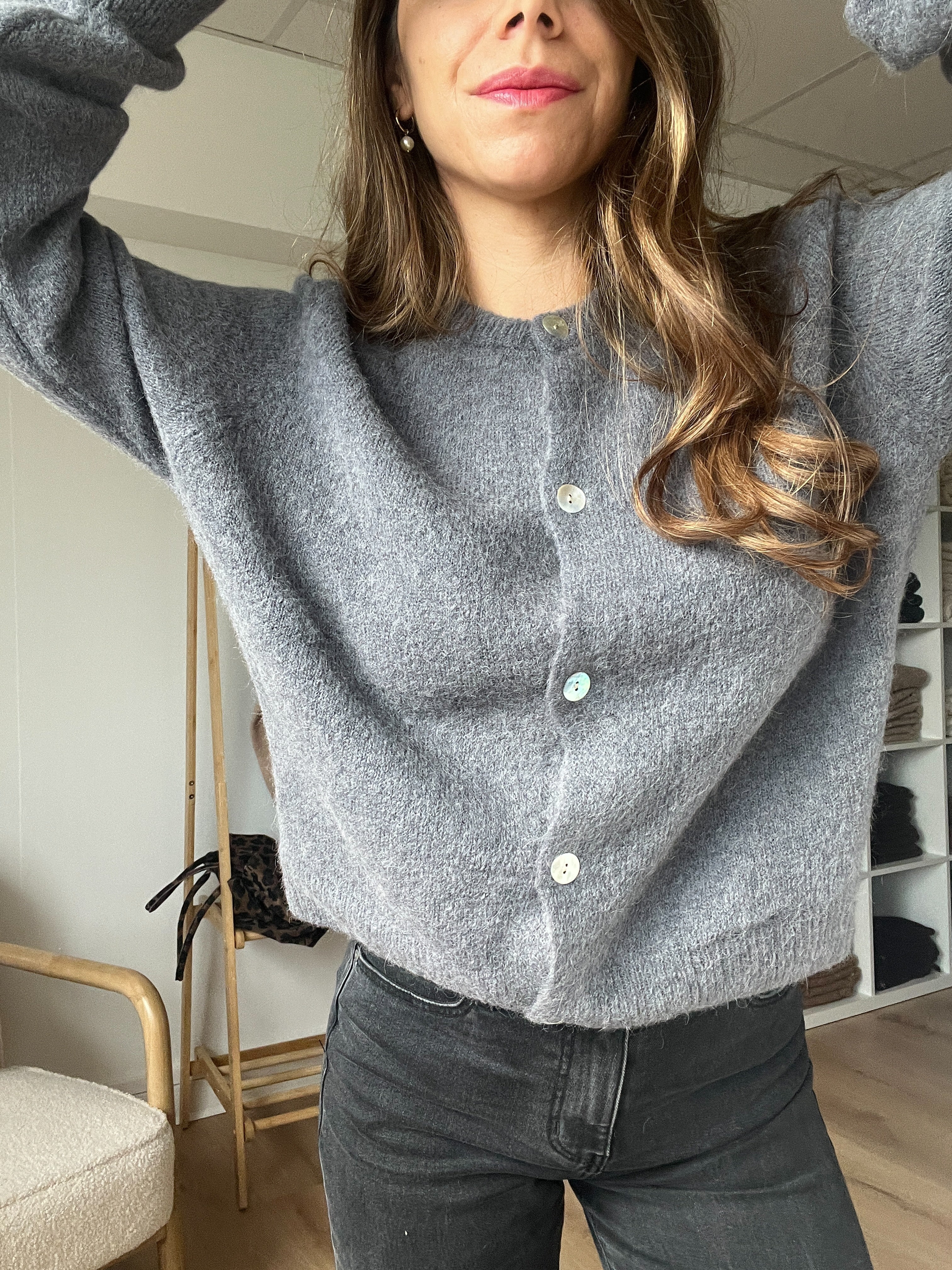 Grey Léonie Wool Knit