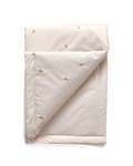 Embroidered Percale Blanket - Lemon