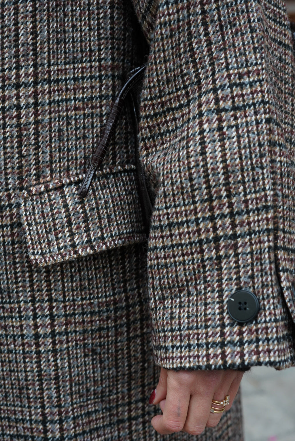 Nicolas Chocolate Check Coat