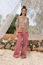 The Brigitte Blouse With Flowers