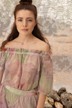 The Brigitte Blouse With Flowers