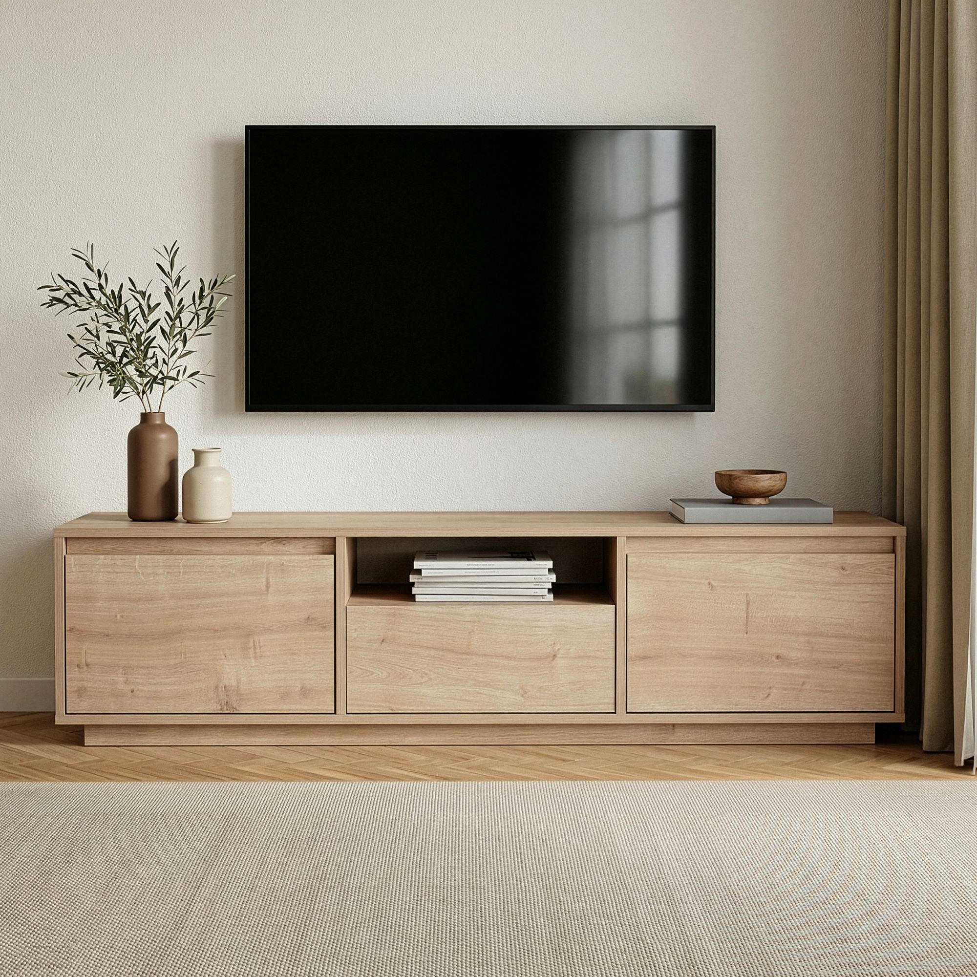 Sentinel TV Units - Sapphire Oak